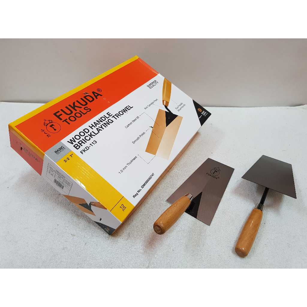 SENDOK SEMEN GG KAYU FUKUDA PERSEGI 8" INCH (12 PCS)