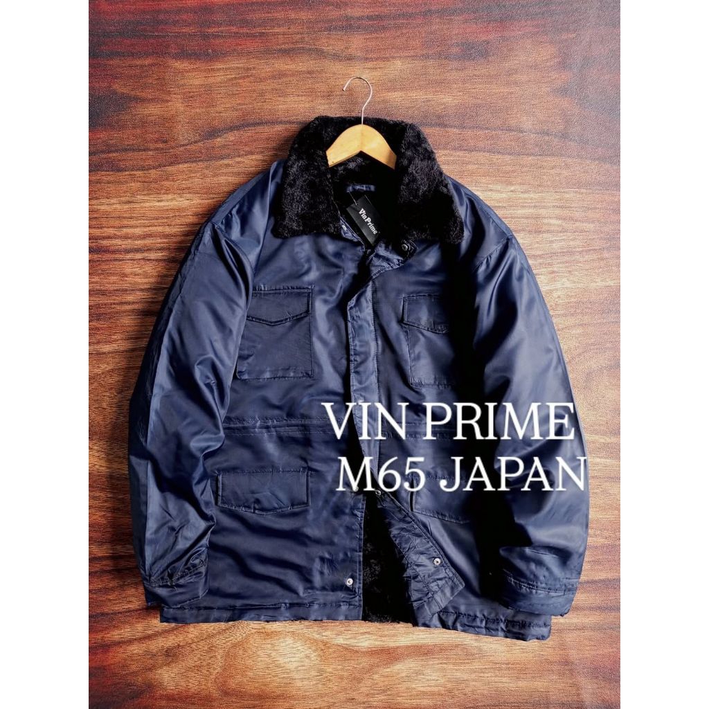 JAKET VIN PRIME M65 KERAH SHERPA DALEMAN SHERPA LEMBUT PRIA/UNISEX SECOND PRELOVED