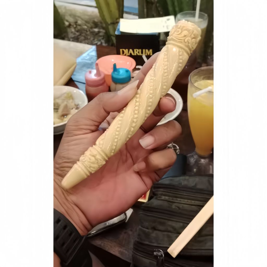 pipa once Lawasan panjang 15 full ukir ulir