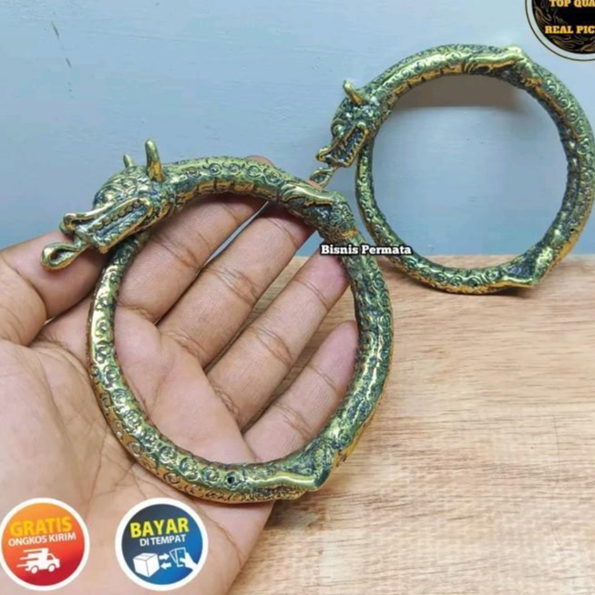 Koleksi Gelang Naga Kuningan Unik