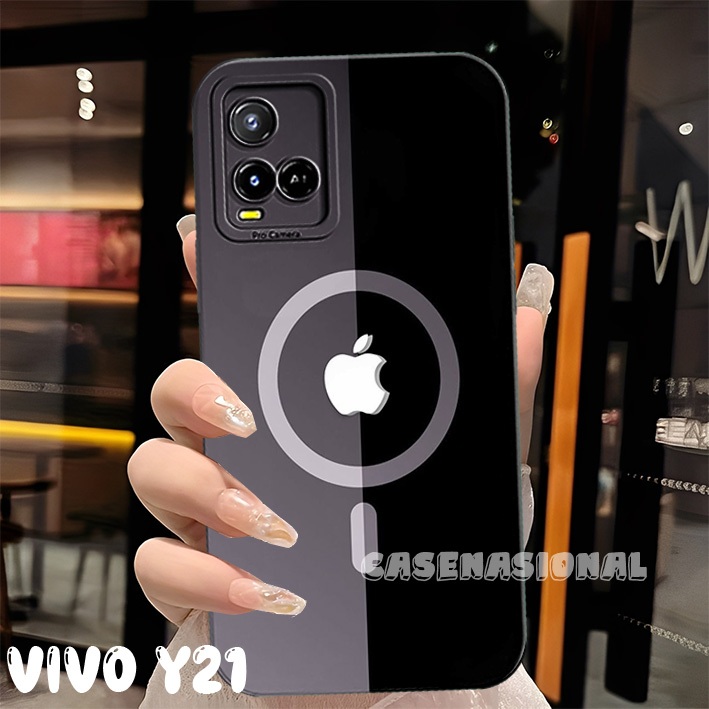 Bumper Vivo Y21 Y21T Y21A Y33S Motif logo apple keren terbaru all type handphone[CN06]