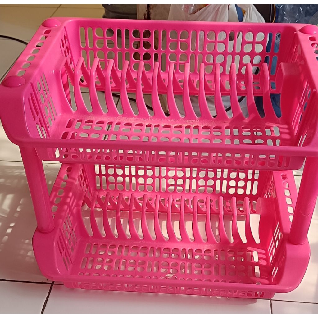 Rak piring plastik second