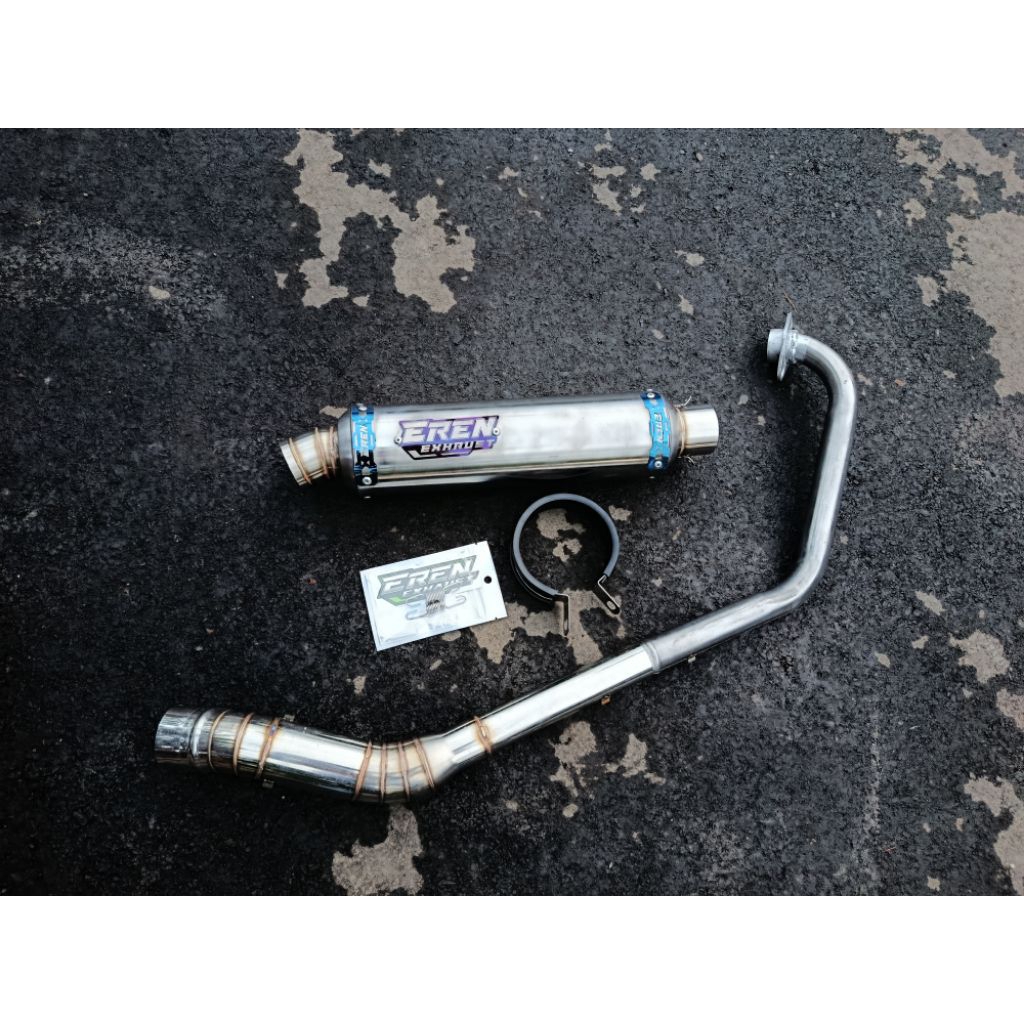 Knalpot dos bulet eren original buat motor CB GL TIGER MP VERZA SCORPIO VIXION FU MX OLD NEW MX KING