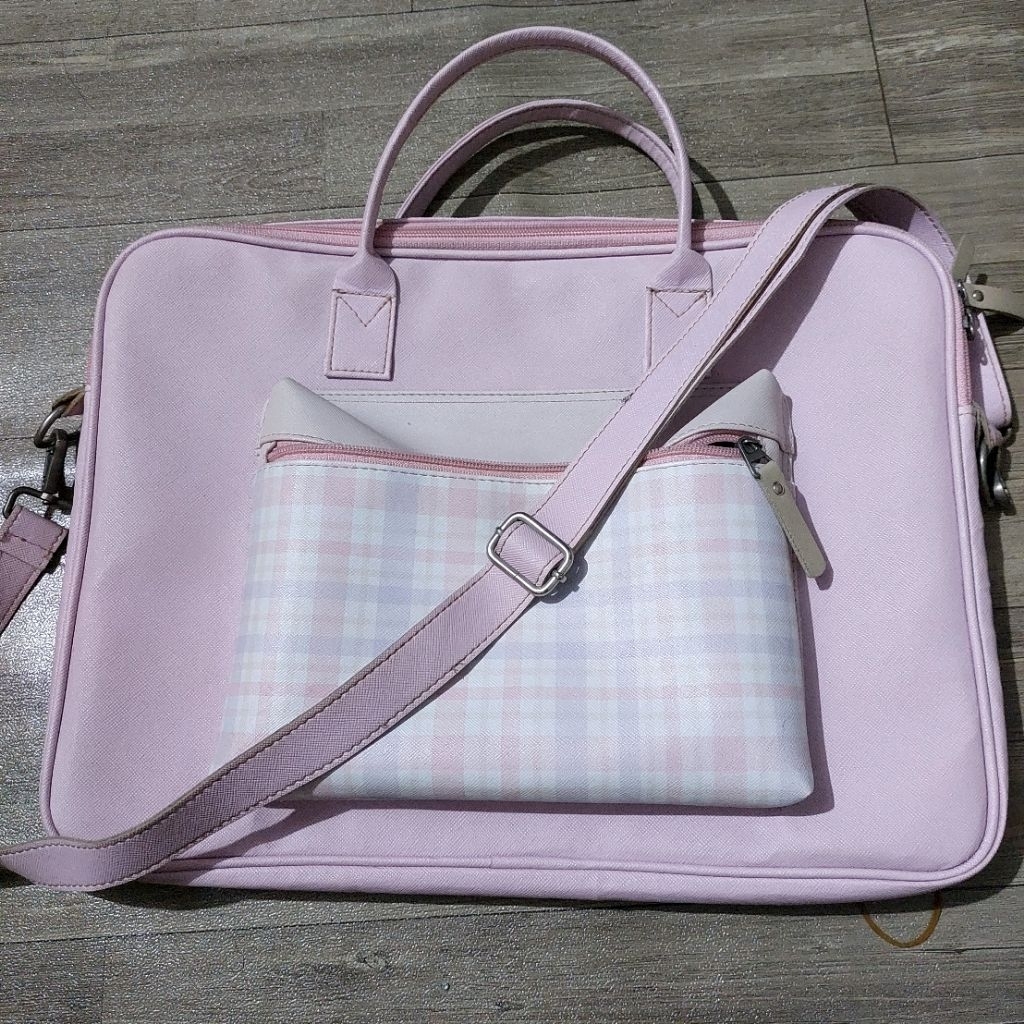Tas Laptop Shifra Selempang Tali Panjang | Model Warna Warni Purple | Preloved Pemakaian Pribadi
