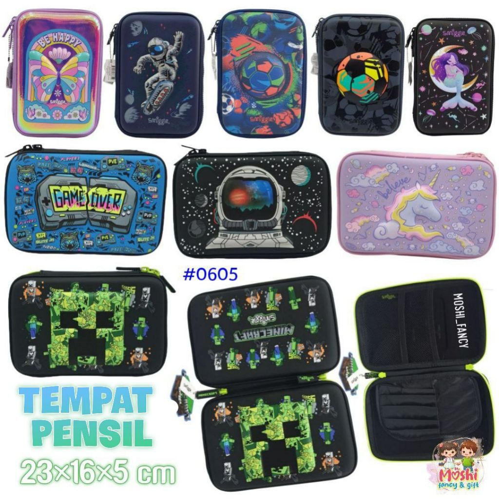 

Tempat Pensil HardCover Butterfly / Pencil Case Motif Astronot Bola Unicorn Minecrfat / Kotak Pensil Cat Mermaid Anak Perempuan dan Laki-Laki