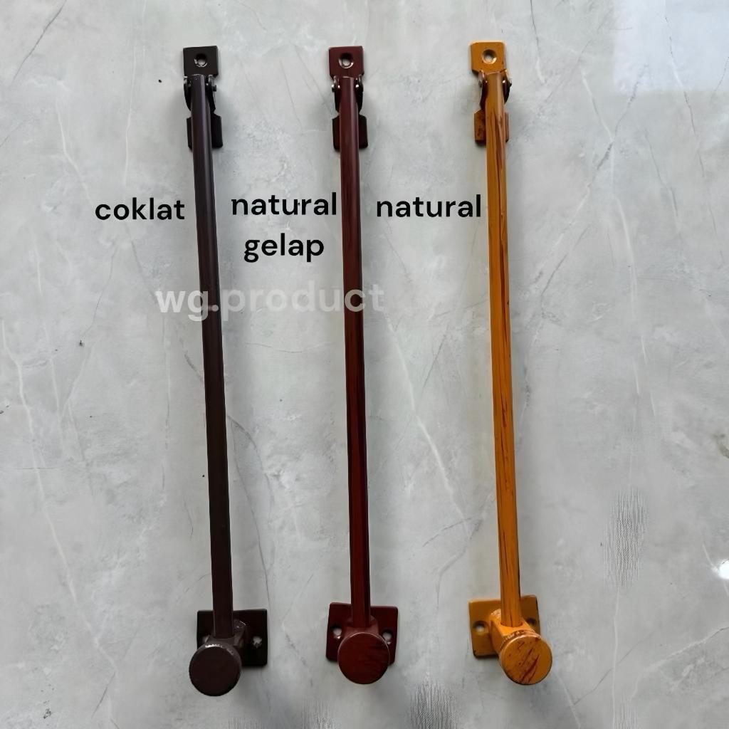 PROMO Lamskar Ramskar Penahan Jendela Coklat Natural Panjang 25cm