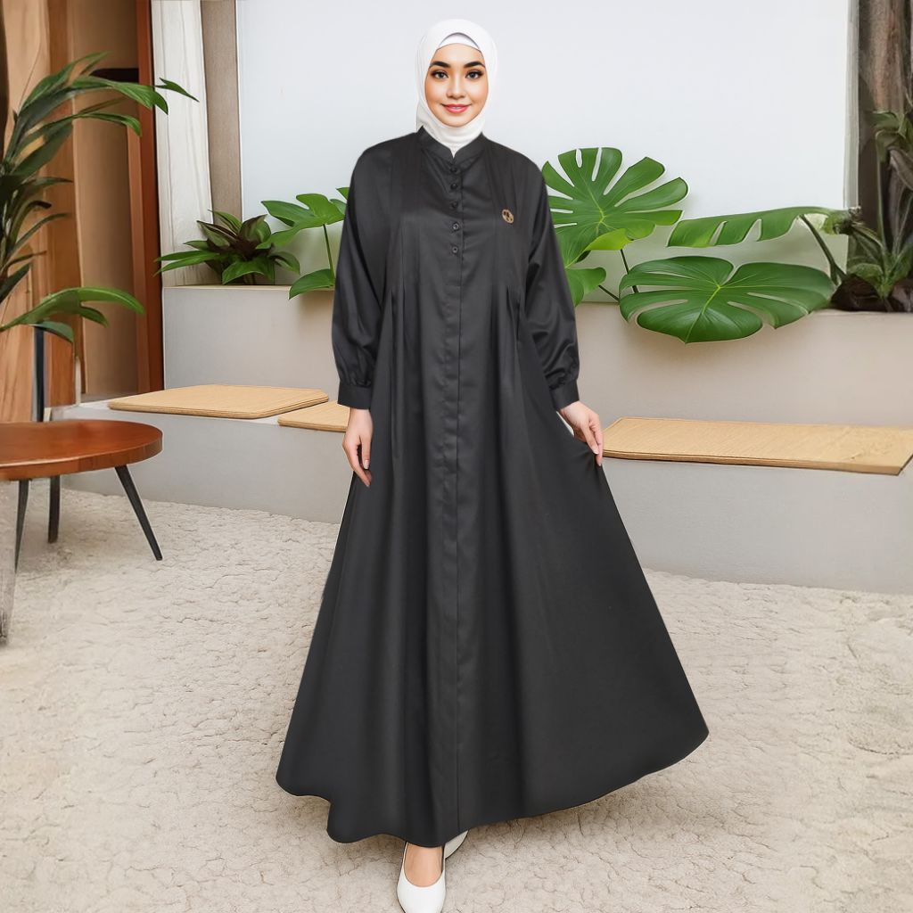 gamis hitam/gamis polos/gamis katun toyobo/gamis santri/gamis adem/gamis toyobo