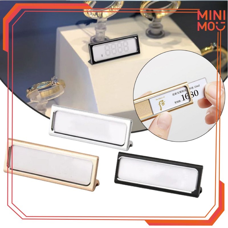

Price Tag Label Display Bahan Logam untuk Mempermudah Pengelolaan Tag Harga di Rak Barang Toko Pakaian dan Toko Alat Rumah Tangga Label Harga Holder