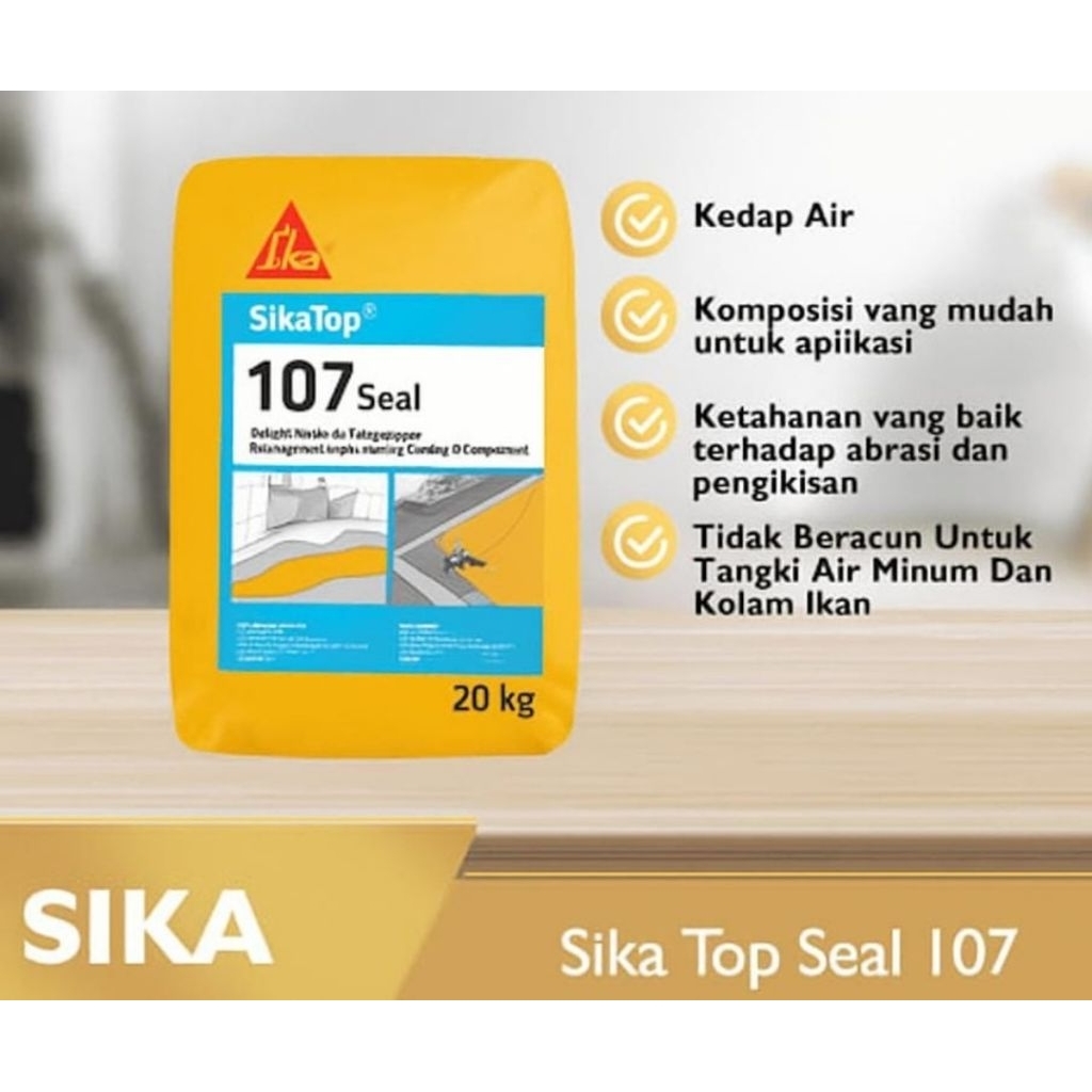 Sika SikaTop 107 Semen Pelapis Anti Bocor Semen Kolam Kamar Mandi