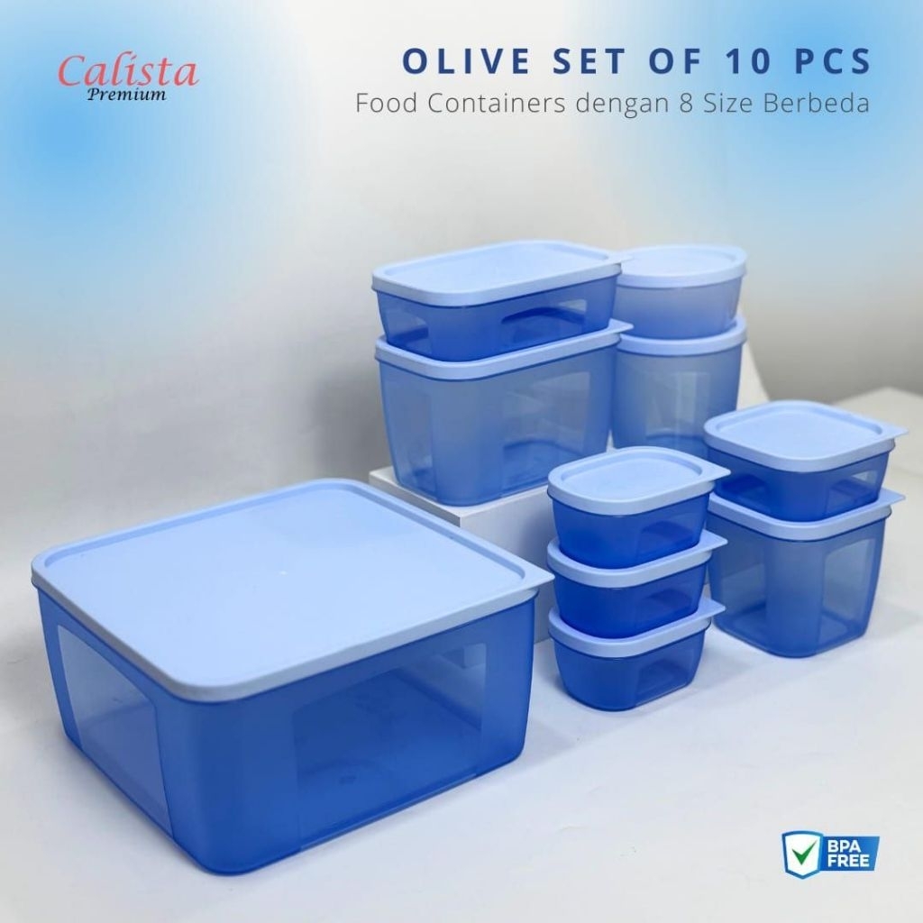 TOPLES MAKANAN TOPLES KULKAS TOPLES SAYUR OLIVE SET 10 PCS
