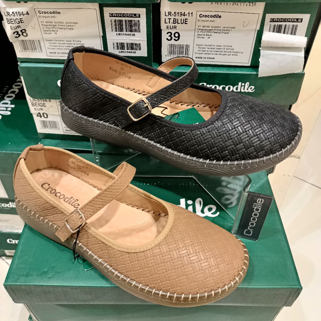sepatu wanita flat CROCODILE original matahari