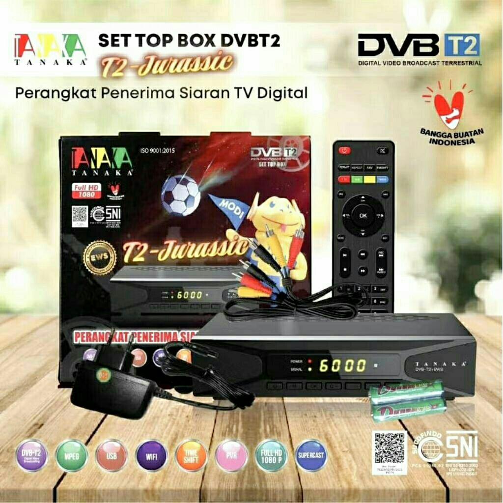 STB TANAKA T2 JURASSIC DVB-T2 SNI