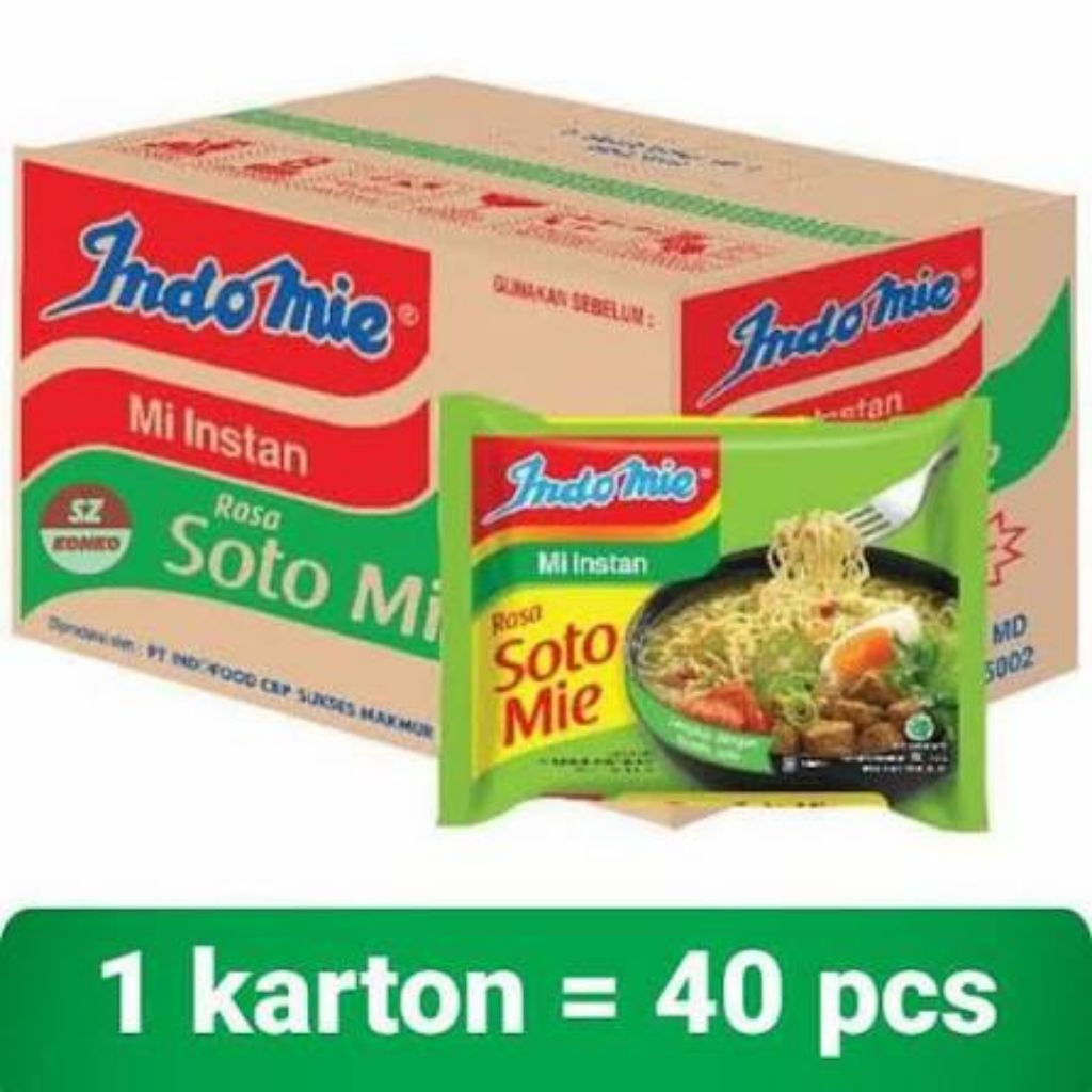 

INDOMIE SOTO PROMO 1 dus isi 40 biji