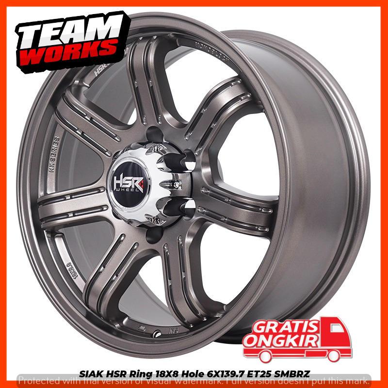 VELG MOBIL HSR SIAK RING 18 COCOK BUAT PANTER NEW PAJERO SPORT FORTUNER VELK RING 18 LEBAR 8 SMBRZ