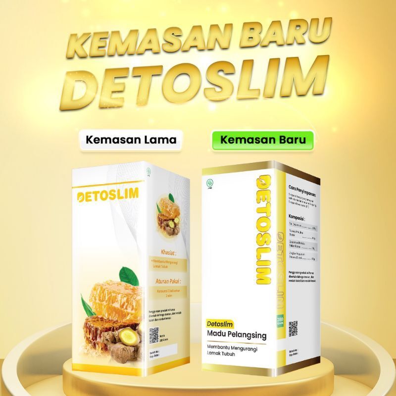 DETOSLIM Diet Detoslim Kapsul Herbal Penurun Lemak Original 100%