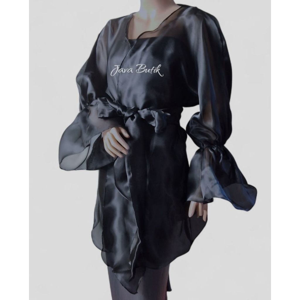 OUTER ORGANZA TASSYA / OUTER ORGANZA TANGAN BALON /OUTER PANJANG /OUTER KONDANGAN /OUTER PESTA