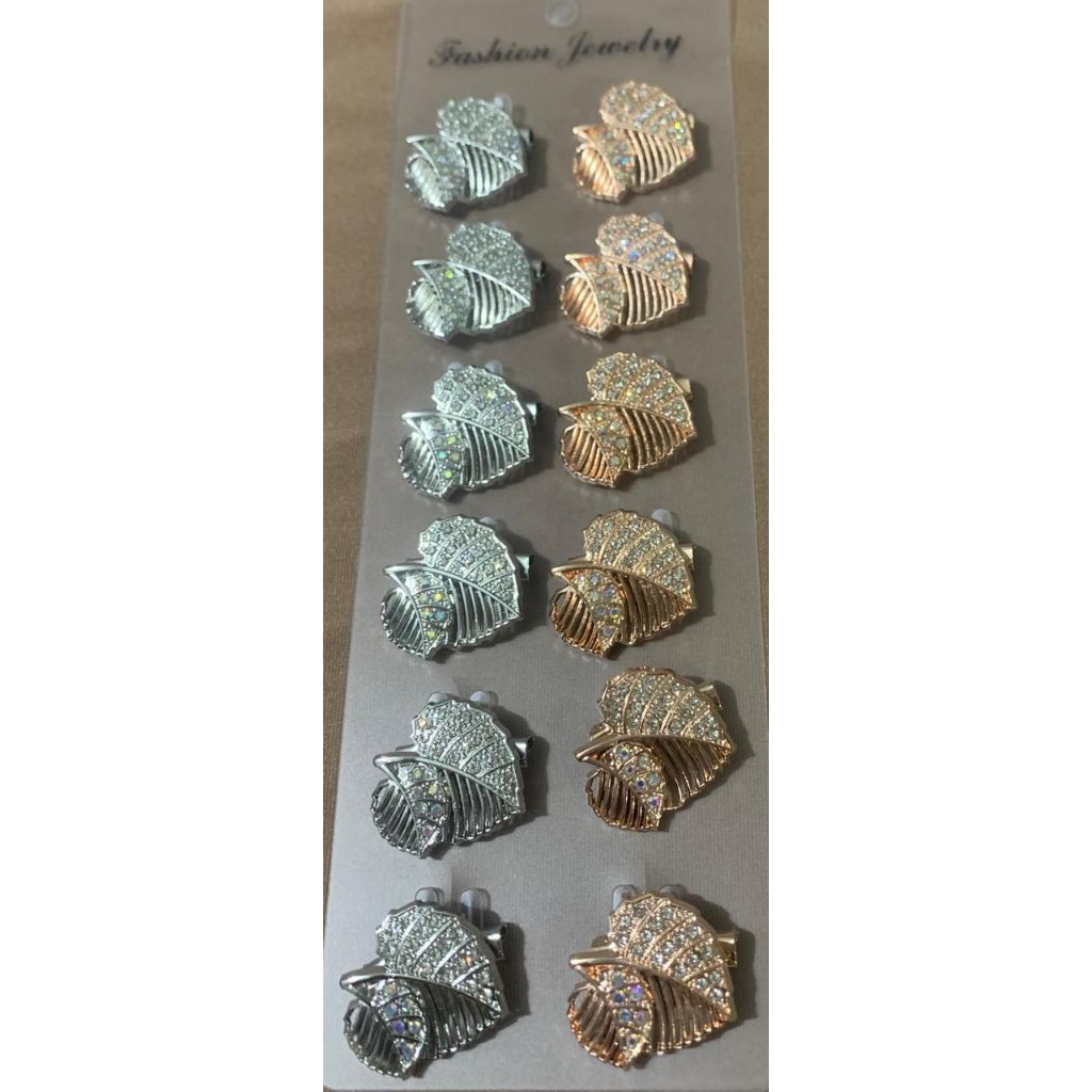 BROS / RING HIJAB DAUN BESAR PERNIK TERBARU