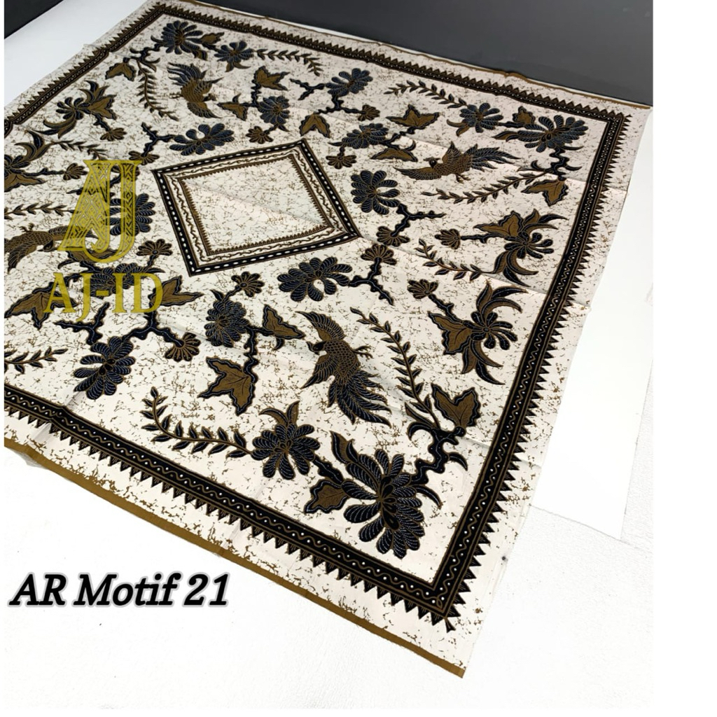 Iket kepala batik katun semi tulis segiempat