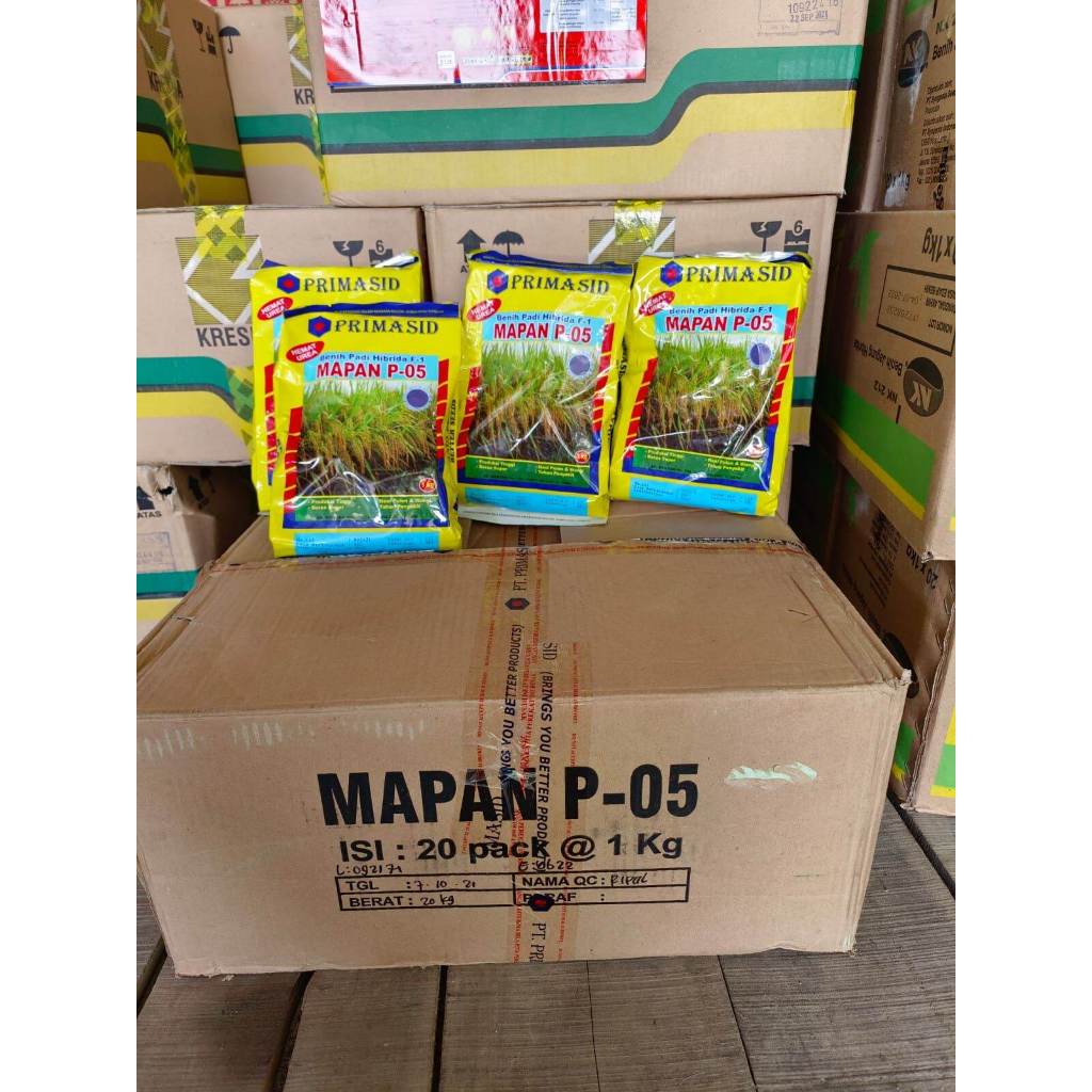 Benih/Bibit Padi Hibrida F-1 Primasid Mapan P-05 1kg / Benih Padi Mapan 05 Original