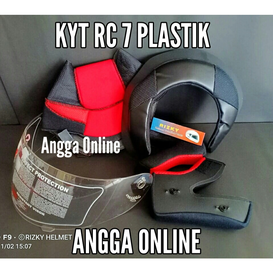 BUSA HELM KYT RC 7 PLASTIK + KACA HELM KYT RC 7