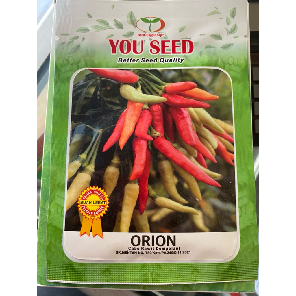 Benih Cabai japlak/rawit tegak ORION 10gr