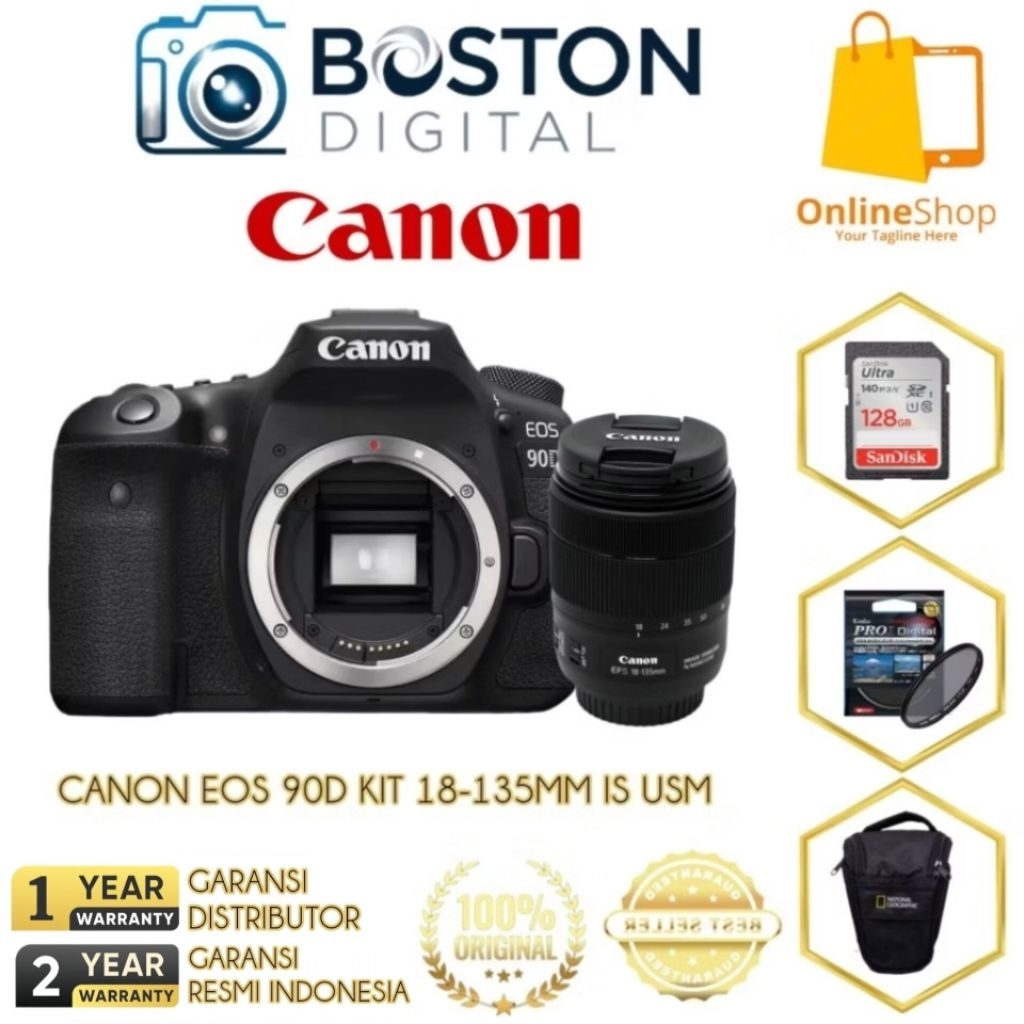 CANON EOS 90D KIT 18-135MM IS USM / CANON 90D KIT 18-135MM IS USM