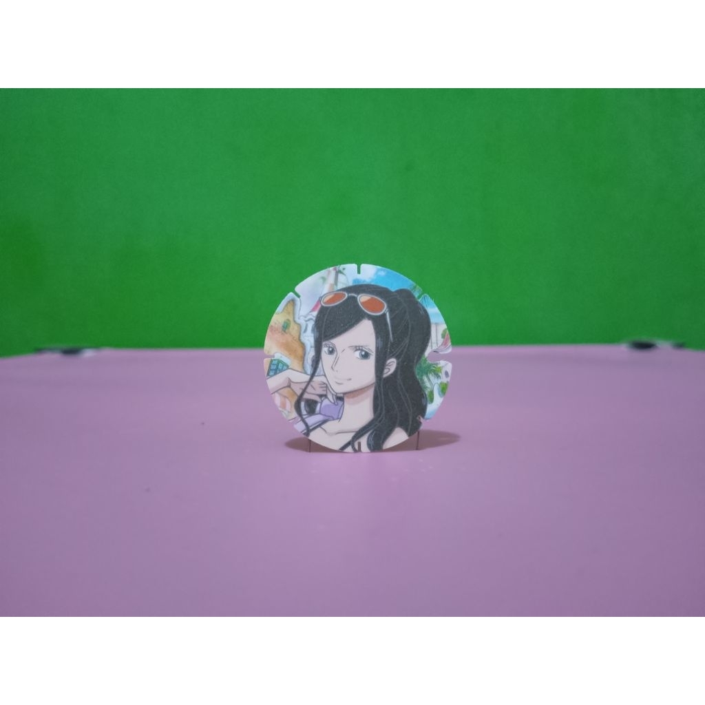 Tazos / Tajos CHIKI BALLS CHIKI COINS x ONE PIECE - NICO ROBIN - Dressrosa Arc New Murah Retro Vinta