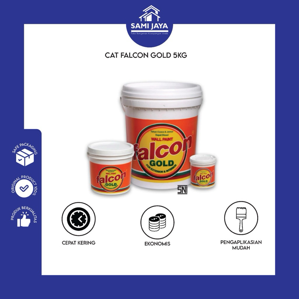 Cat Dinding Falcon Gold 5kg || Cat Dinding || Cat Murah || Falcon cat falcon