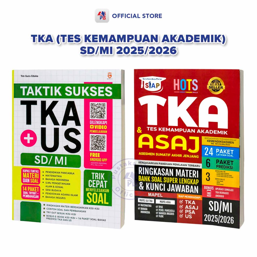 Buku TKA SD 2025/2026 : Taktik Sukses TKA + US SD/MI 2025/2026 / KAWAH MEDIA PUSTAKA - KMP
