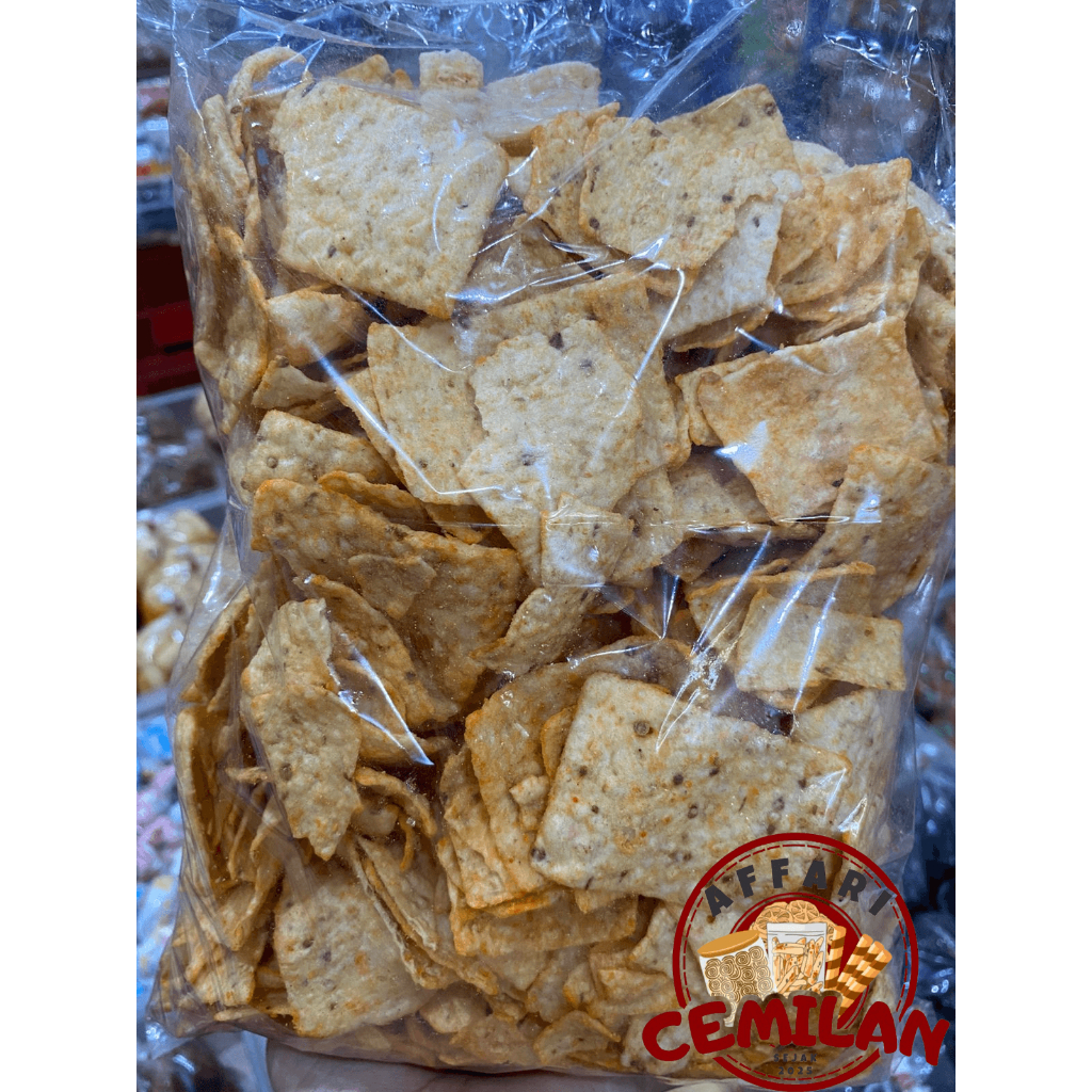 cemilan opak ketumbar snack makanan ringan camilan jajanan viral kekinian