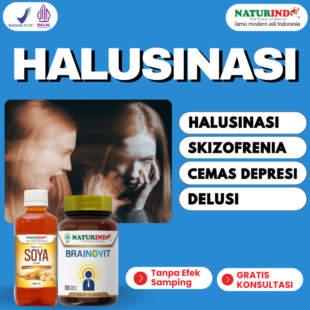 Obat Halusinasi Skizofrenia Delusi Cemas Berlebih Anti Depresan Anxiety Herbal