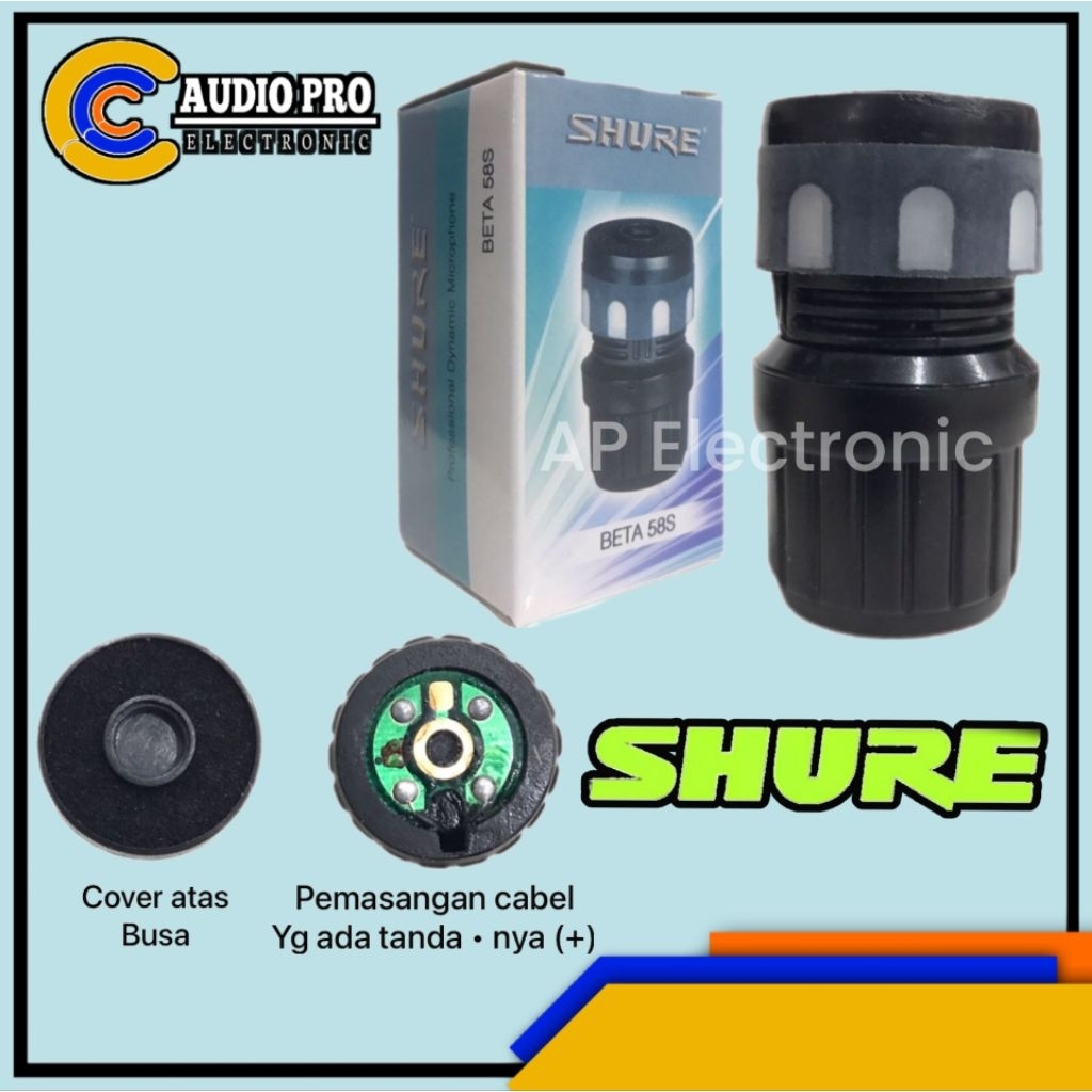 SPUL MIC SHURE BETA 58 S DUS BIRU