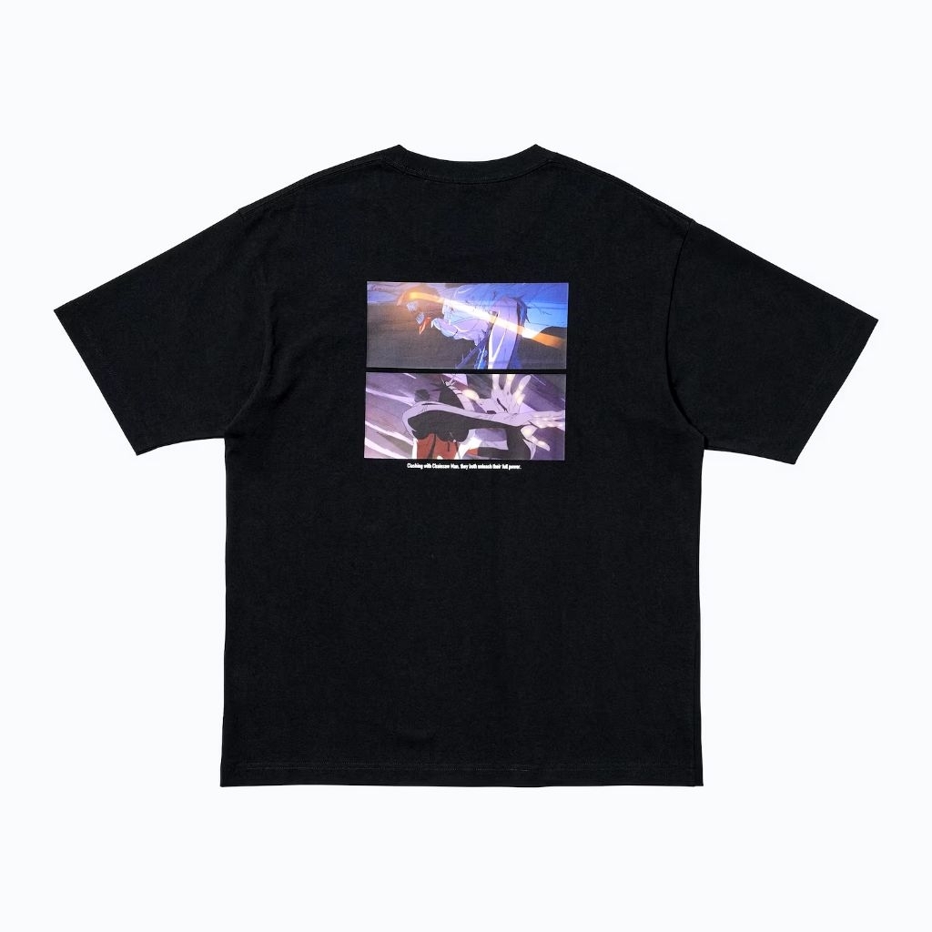 Tshirt Uniqlo x Chainsaw Man (Reze) | UT Chainsawman Kaos Lengan Pendek - Hitam