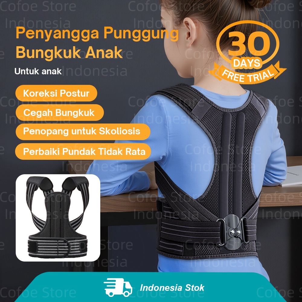 Koreksi Postur Tubuh Punggung Untuk Anak Penopang Punggung Bungkuk Penyangga Postur Corrector Remaja