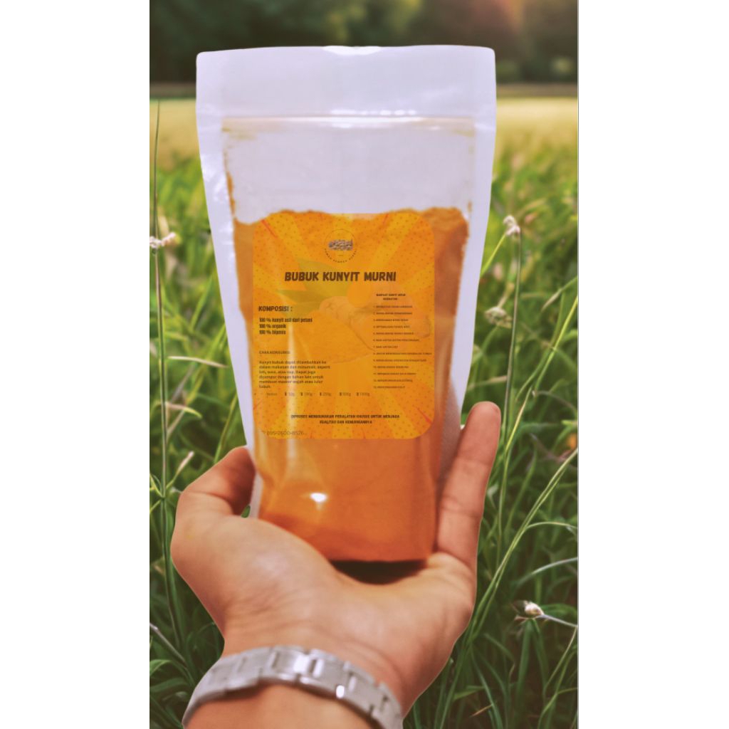 bubuk kunyit murni 100 gram/bubuk kunyit original