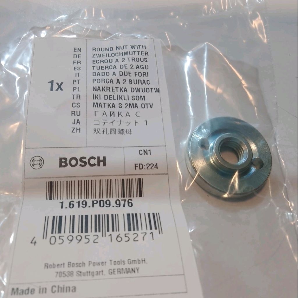 ROUND NUT INNER OUTER CLAMPING FLANGE JEPITAN MATA GERINDA 4" BOSCH