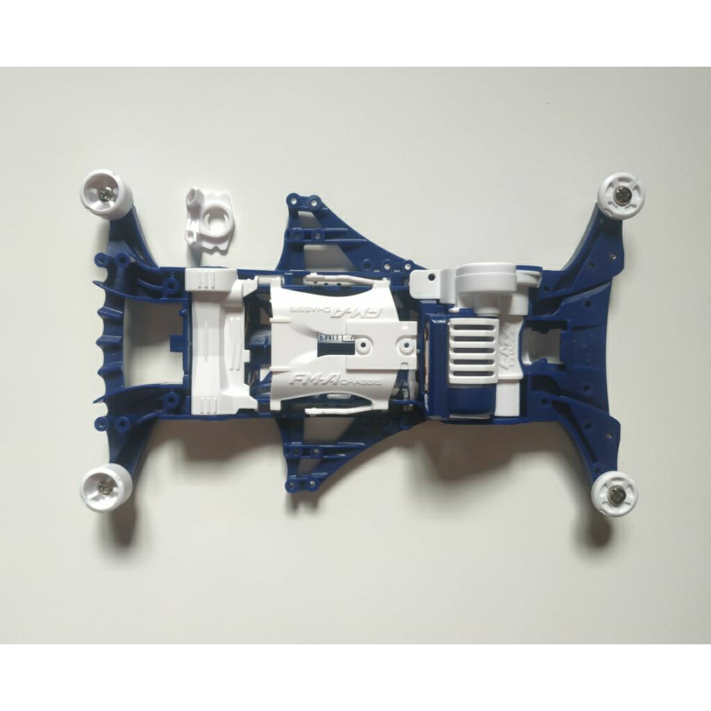 Chassis Tamiya FMA Dark Blue Gearbox Putih - Sasis FM A - Rep