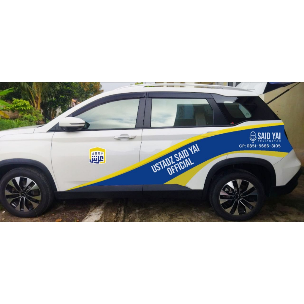 decal stiker body + oneway wuling almaz