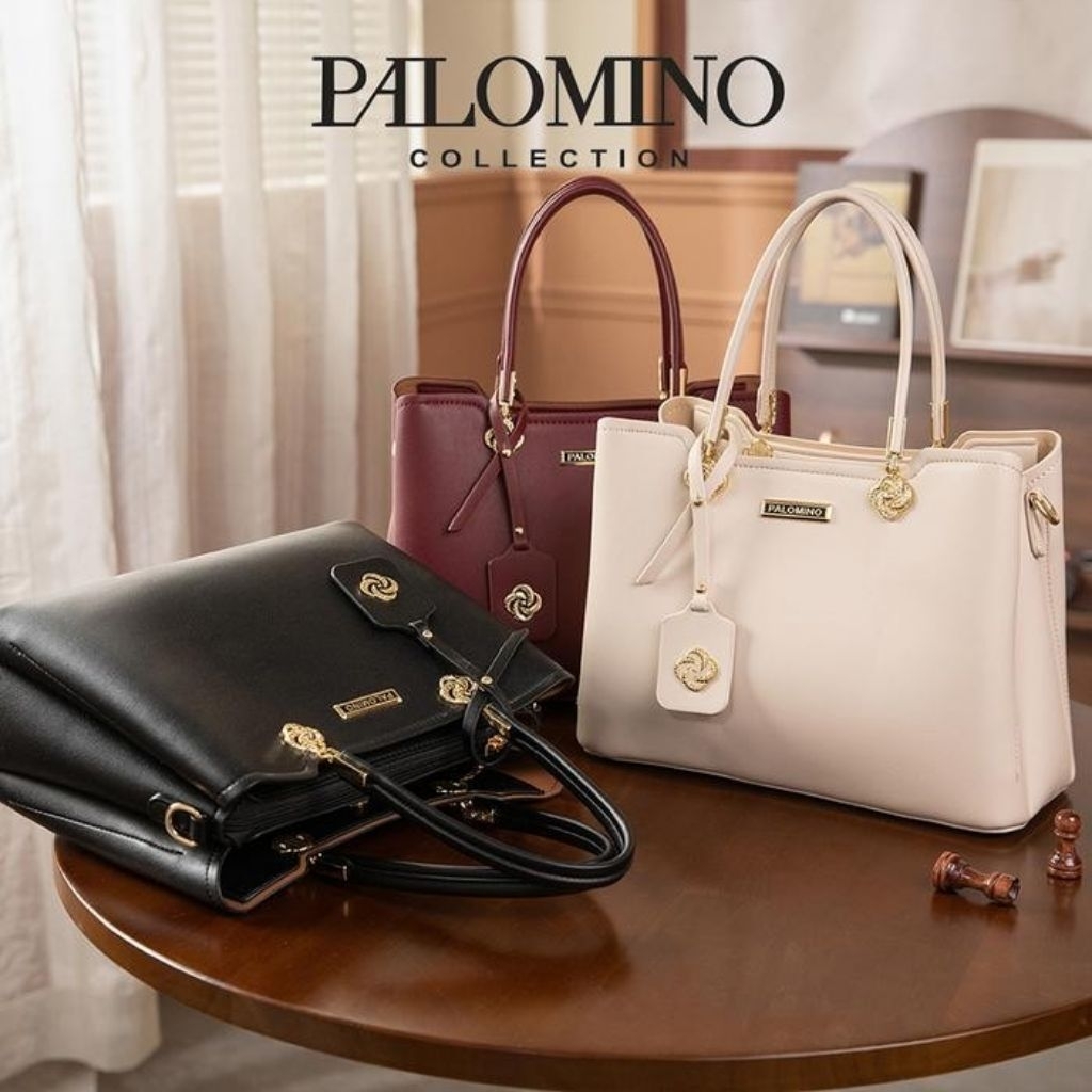 Palomino Grizel Handbag Tas Tangan Handle Drop Wanita Bahan PU Leather Muat Tablet 10 Inch