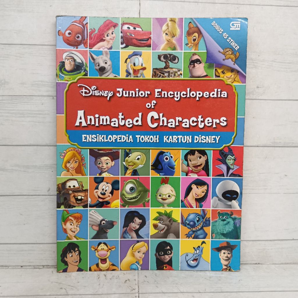 Buku Disney Junior Encyclopedia Of Animated Characters Ensiklopedia Tokoh Kartun Disney Softcover