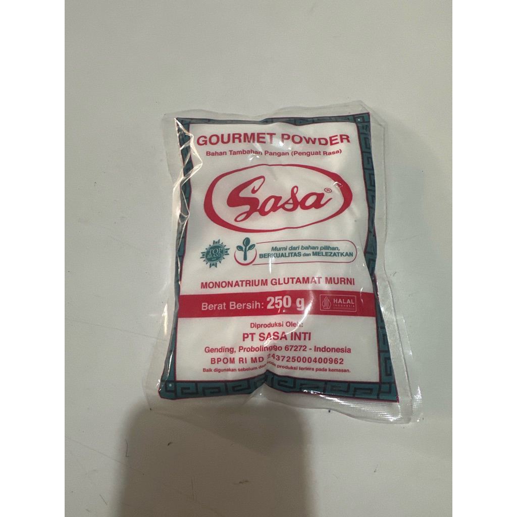 

sasa penyedap rasa mononatrium glutamat