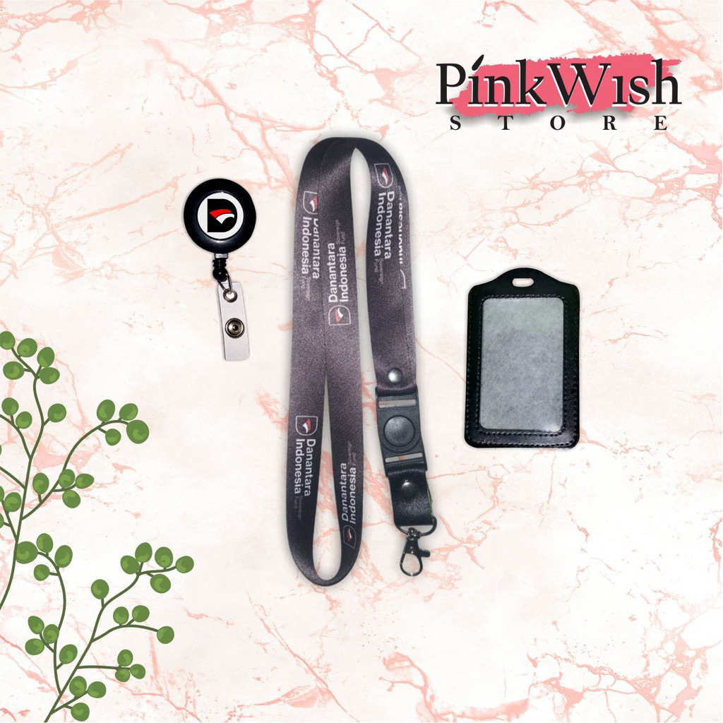 Lanyard DANANTARA INDONESIA hitam / Tali idcard DANANTARA INDONESIA hitam [Ready stock] Termurah