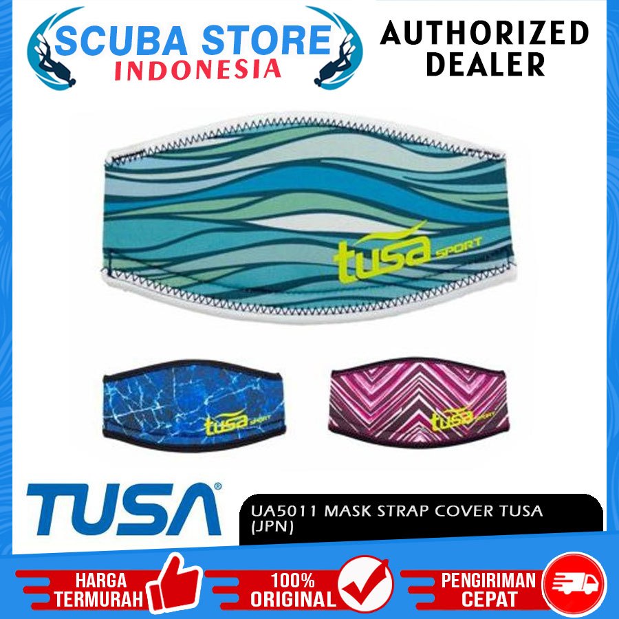UA5011 Mask Strap Cover Tusa JPN Motif Tali Masker Pelindung Rambut Aksesoris Goggle Snorkeling Sela
