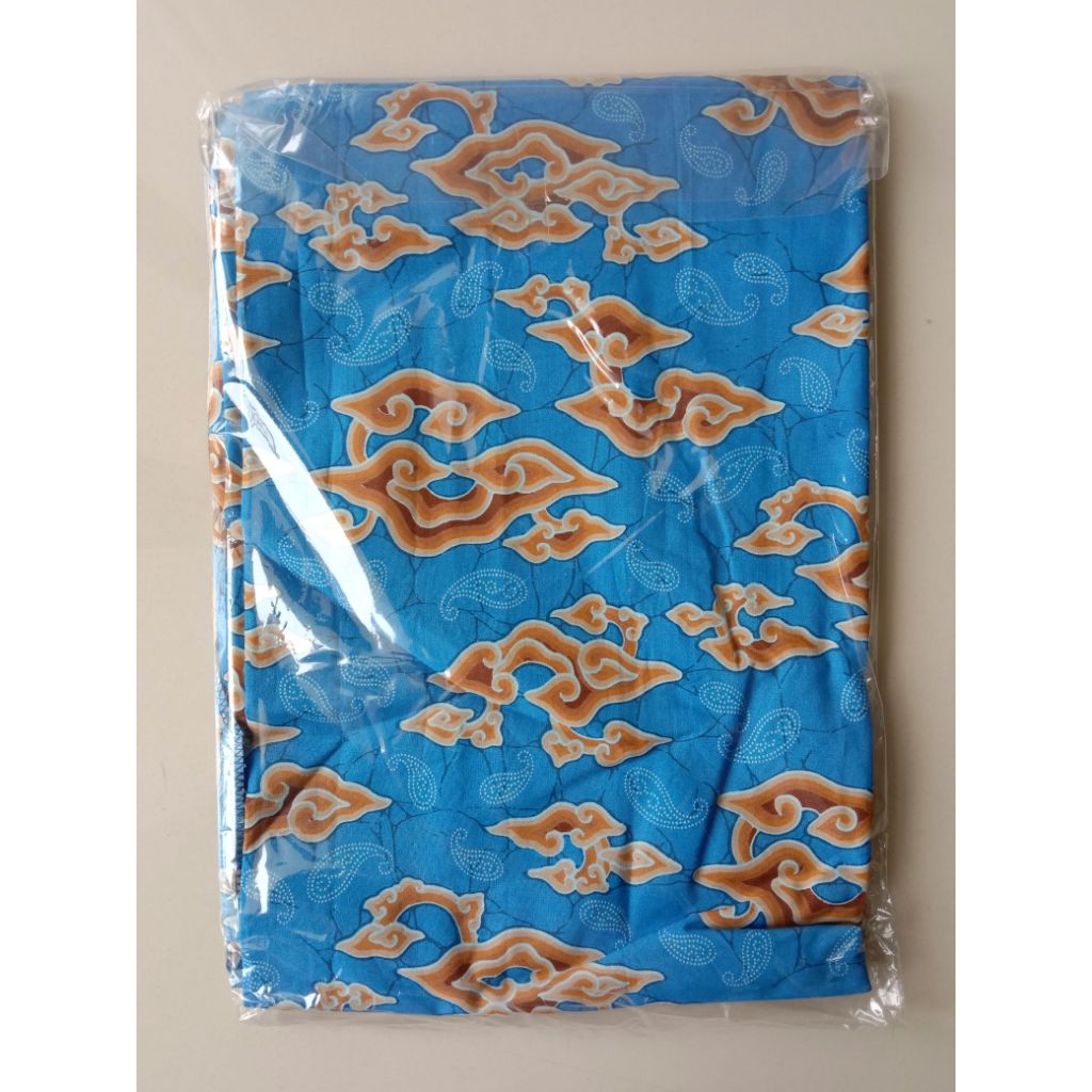 NEW kain batik keris warna biru gift set with box