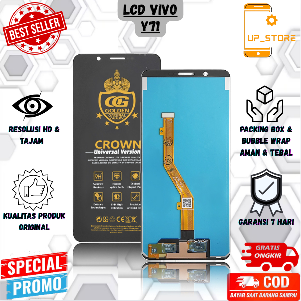 LCD VIVO Y71 FULLSET / TOUCHSCREEN VIVO Y71 1724 ORIGINAL COMPLETE FULLSET LAYAR SENTUH TERMURAH