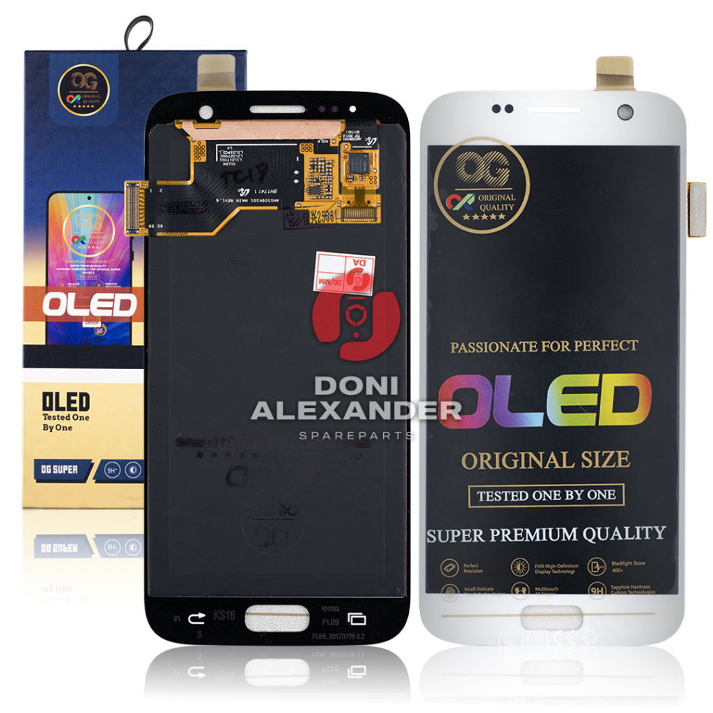 LCD TOUCHSCREEN ( OLED OG SUPER ) SAMSUNG GALAXY S7 / S7 FLAT / G930 COMPLETE
