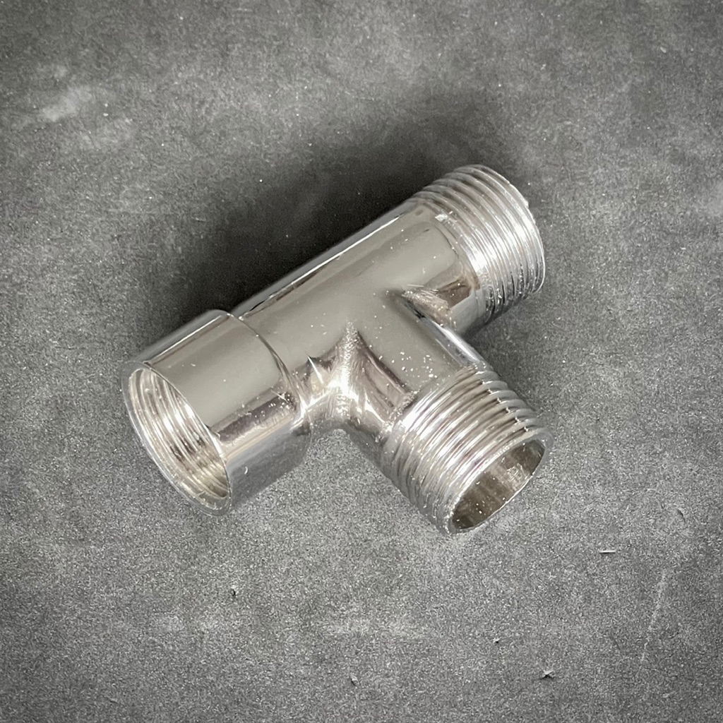 Tee kran drat luar dalam 1/2" / tee shower drat luar dalam 1/2" / sambungan tee drat luar dalam 1/2"