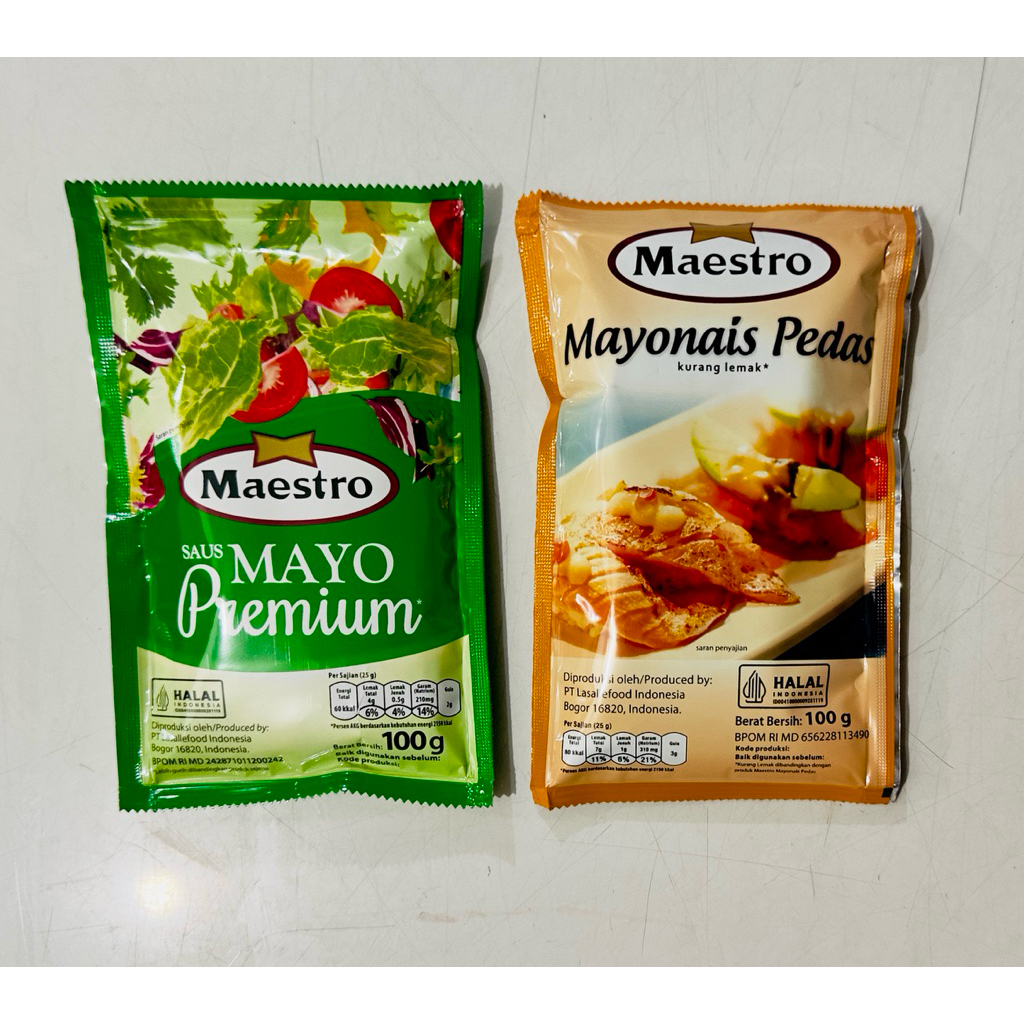 MAESTRO MAYONNAISE 100 GR / MAYONES / SAUS MAYO / THOUSAND ISLAND / SALAD BUAH