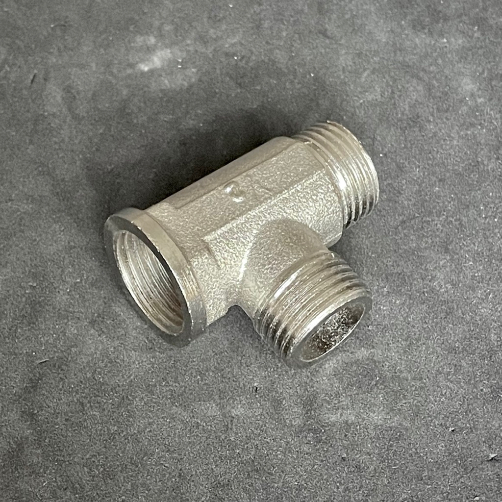 Tee kran drat luar dalam 1/2" / tee shower drat luar dalam 1/2" / sambungan tee drat luar dalam 1/2"