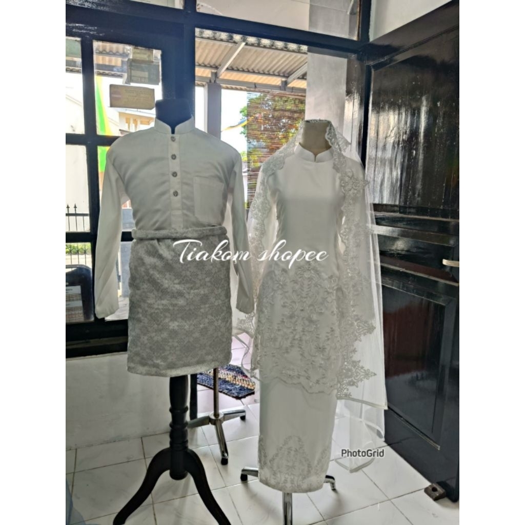 gaun pengantin muslimah Malaysia Melayu gaun akad gaun walimah wedding dress muslimah